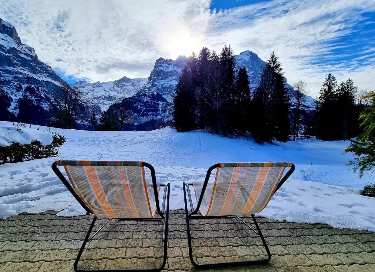 Mom - Alpine Boutique Apartments, Grindelwald Gletscher, Eiger View Terrace Studio Exteriör bild