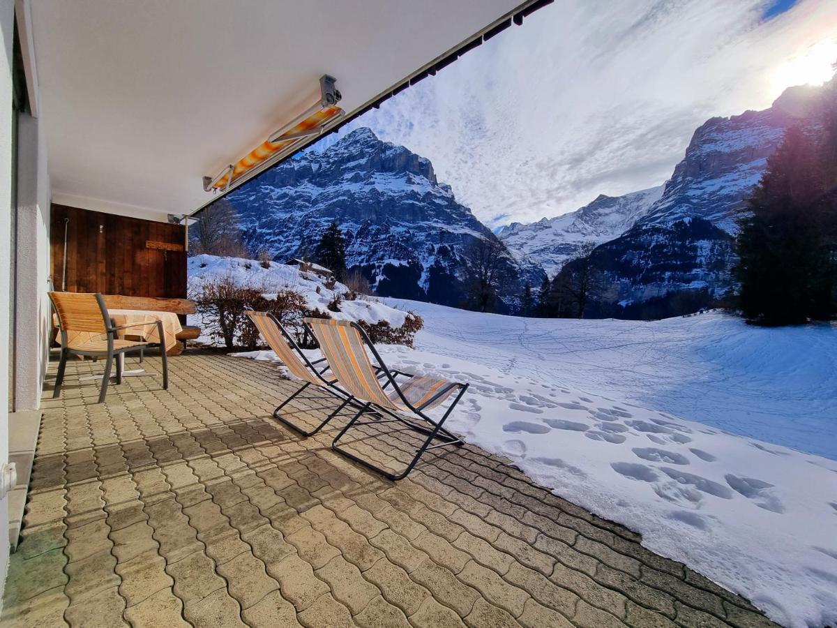 Mom - Alpine Boutique Apartments, Grindelwald Gletscher, Eiger View Terrace Studio Exteriör bild